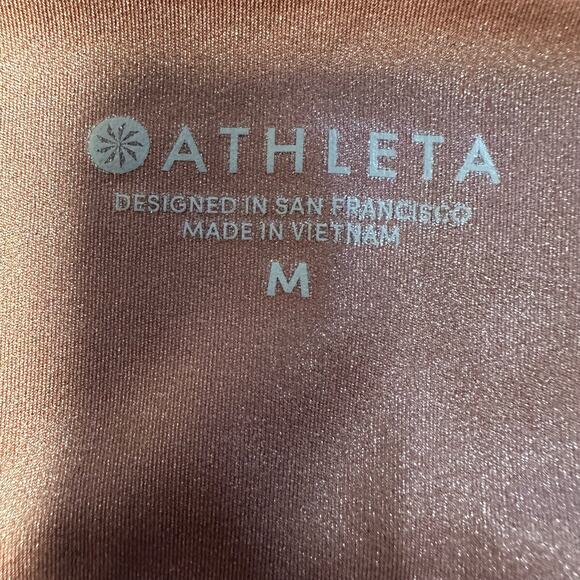 Athleta Elation Shimmer Tight  Medium Cinnamon Color - Picture 8 of 12